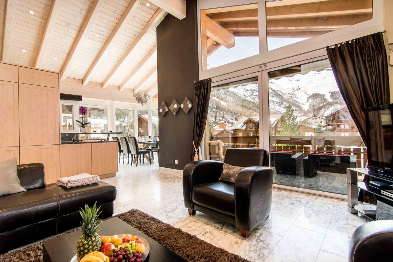 Chalet Sunshine Saas Fee Exterior foto